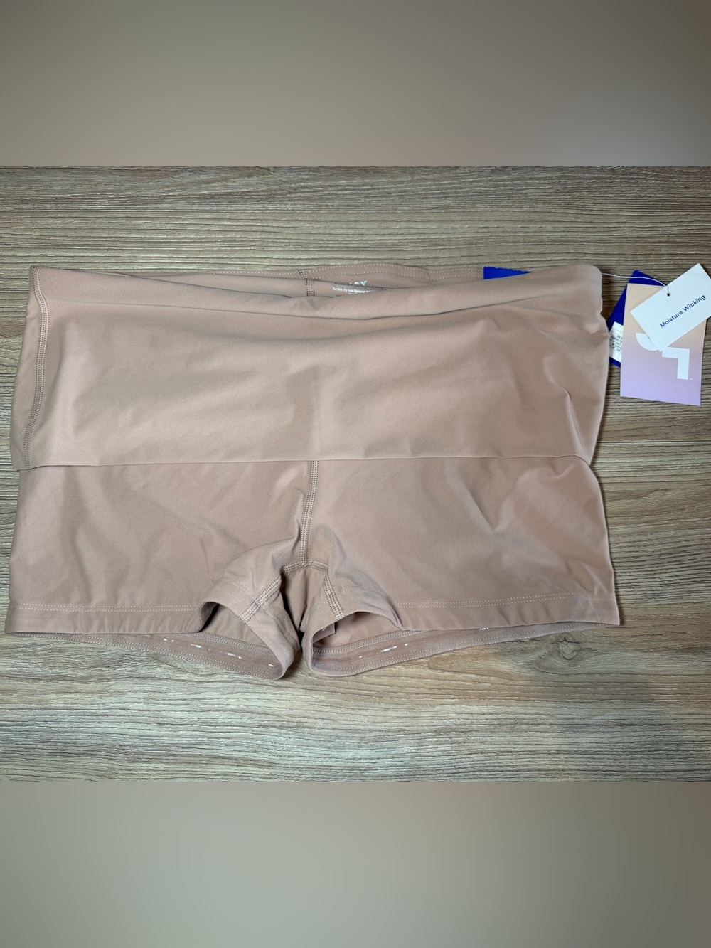 JoyLab Women's High-Rise Bike Shorts in Light Tan